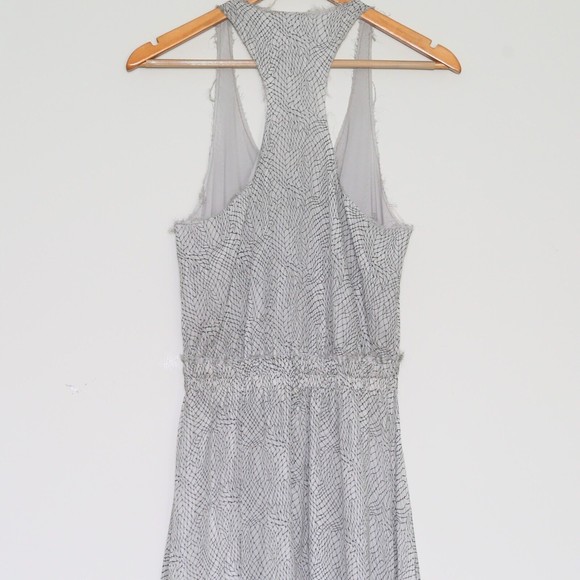 $525 LoveShackFancy - Black/White 100% Silk Racer Dress - Women's Size 2 NEW NWT - Picture 6 of 11